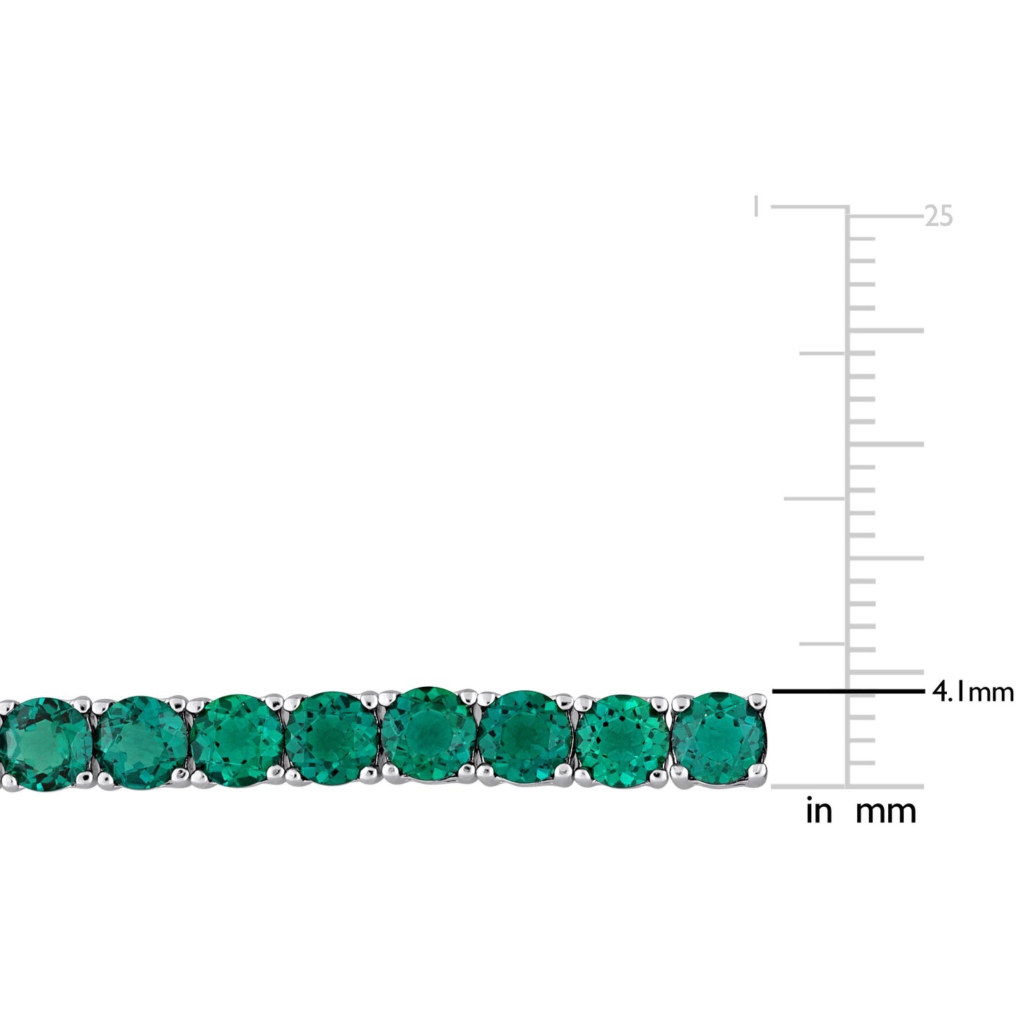 Created Emerald Tennis Bracelet