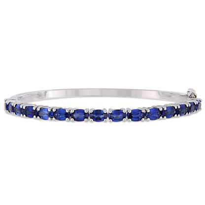 Created Blue Sapphire Bangle