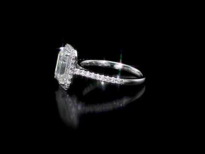 2 7/8 CT DEW Created Moissanite-White Fashion Ring 10k White Gold