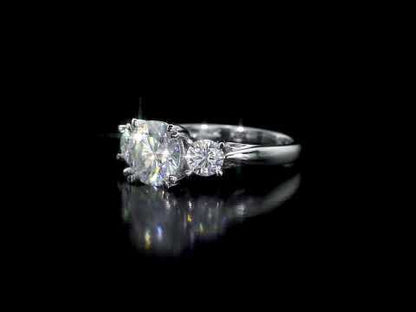 2 3/5 CT DEW Created Moissanite-White Fashion Ring 10k White Gold