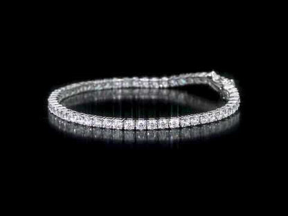8.25 ct TGW Created White Sapphire Tennis Bracelet