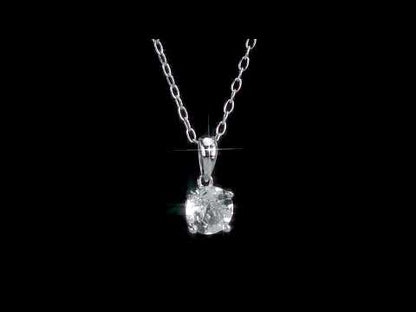 1 ct TGW White topaz fashion pendant with chain silver