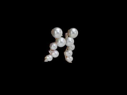 1/4 CT TGW White Topaz And White Freshwater Cultured Pearl Fashion Post Earrings Yellow Silver