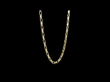 2.1MM Diamond cut Rolo chain necklace 20”