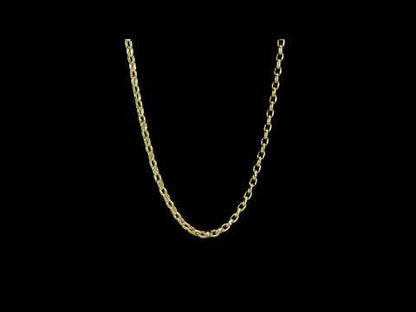 1.85MM Rolo chain necklace 18”