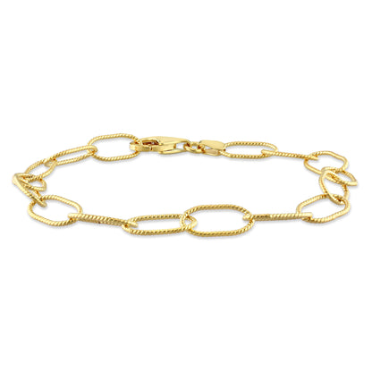 Twisted Rolo thin bracelet