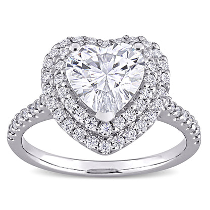 2 5/8 CT DEW Created Moissanite-White Fashion Ring 10k White Gold