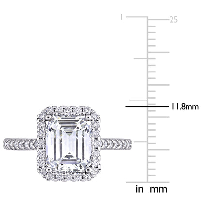 2 7/8 CT DEW Created Moissanite-White Fashion Ring 10k White Gold