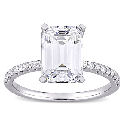 3 1/5 CT DEW Created Moissanite-White Fashion Ring 10k White Gold