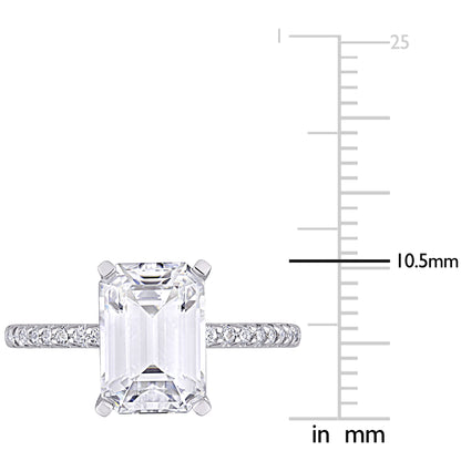 3 1/5 CT DEW Created Moissanite-White Fashion Ring 10k White Gold