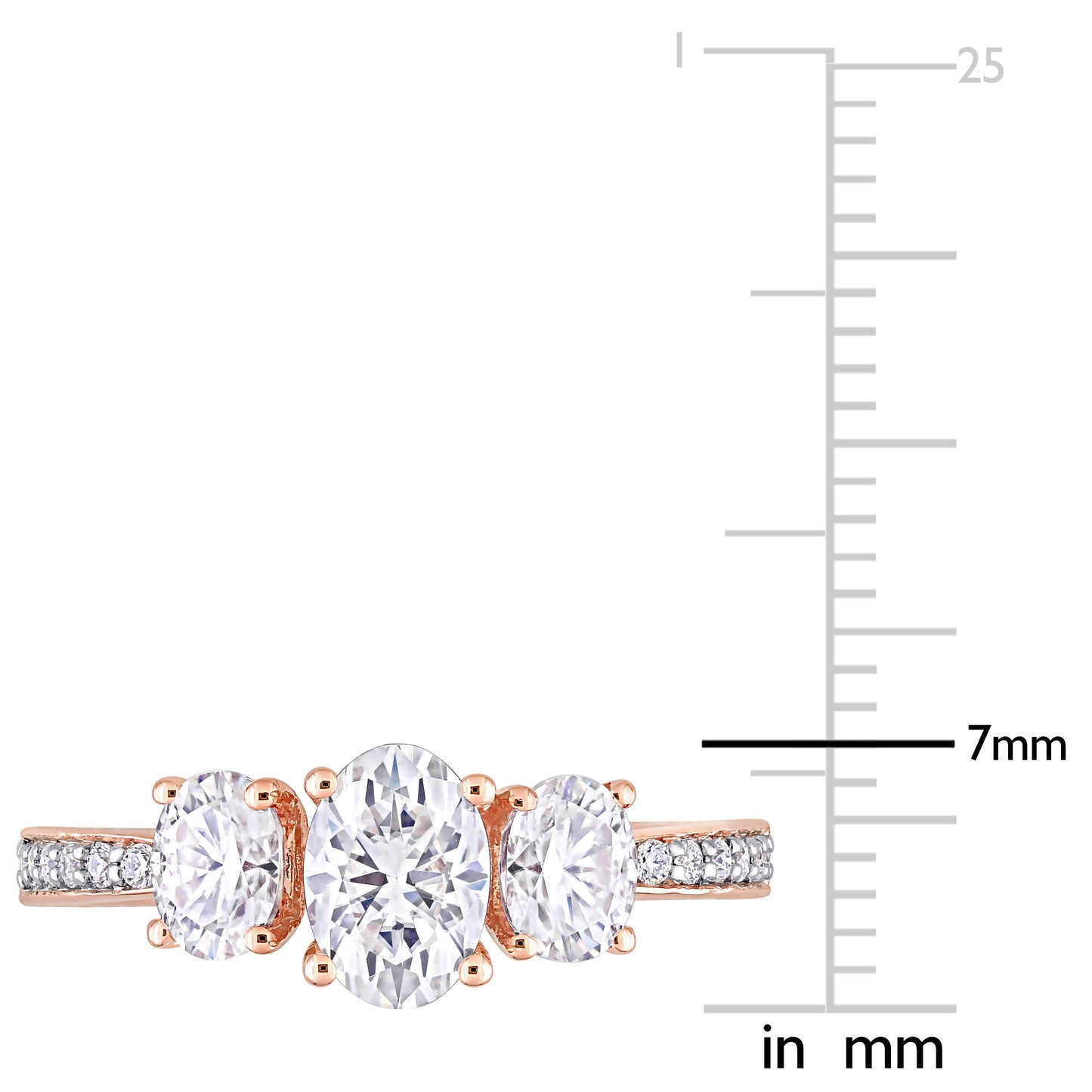 1 4/5 CT DEW Created Moissanite-White Fashion Ring 10k Gold