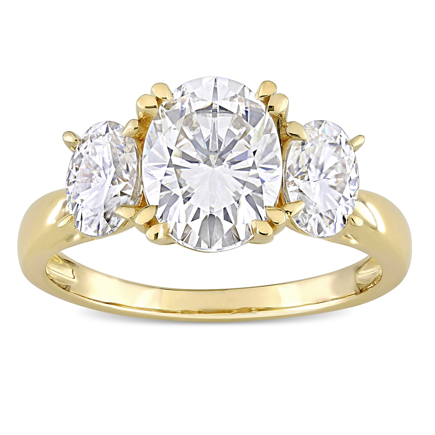 3 CT DEW Created Moissanite Engagement Ring 10k Gold