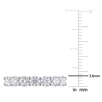 1 CT DEW Created Moissanite-White Fashion Ring 10k White Gold