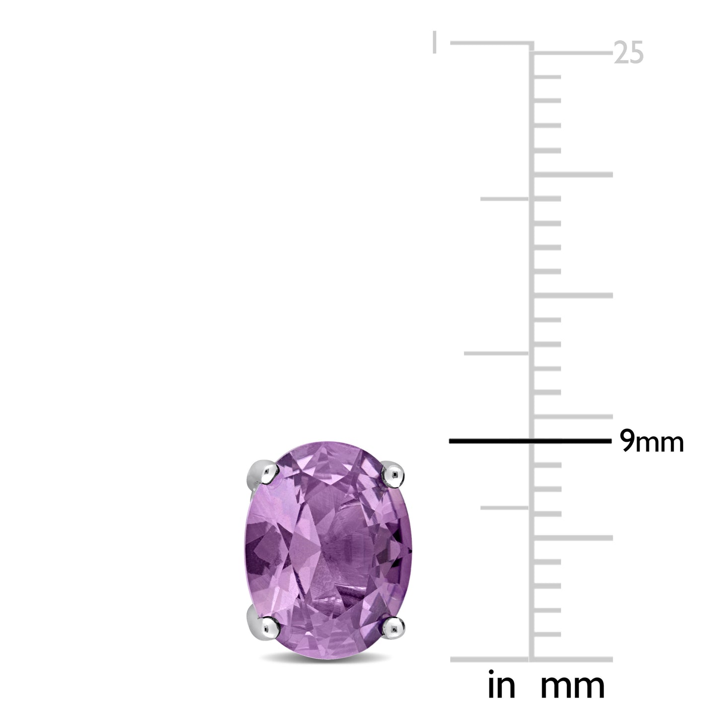 5 ct TGW Simulated alexandrite fashion post earrings silver