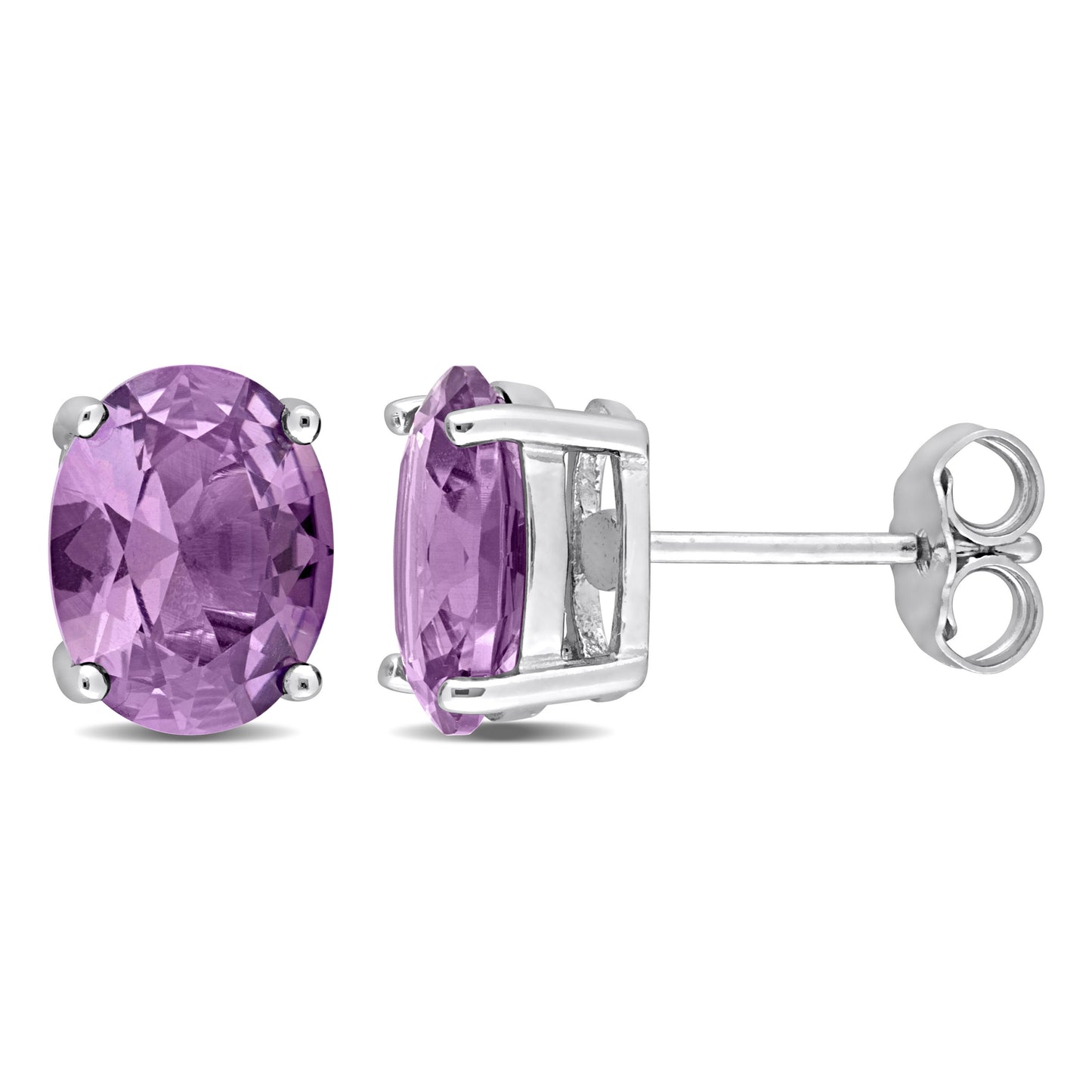 5 ct TGW Simulated alexandrite fashion post earrings silver