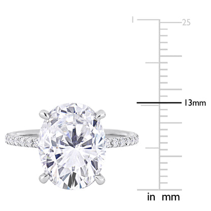 4 7/8 CT DEW Created Moissanite-White Fashion Ring 10k White Gold