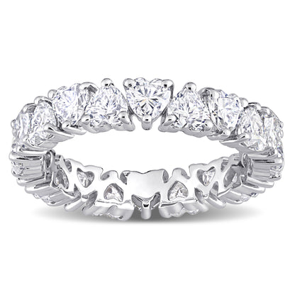 Moissanite Heart Eternity Band