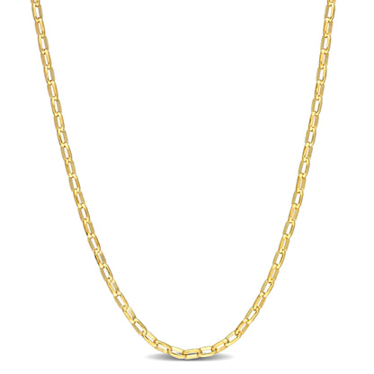 2.1MM Diamond cut Rolo chain necklace 20”